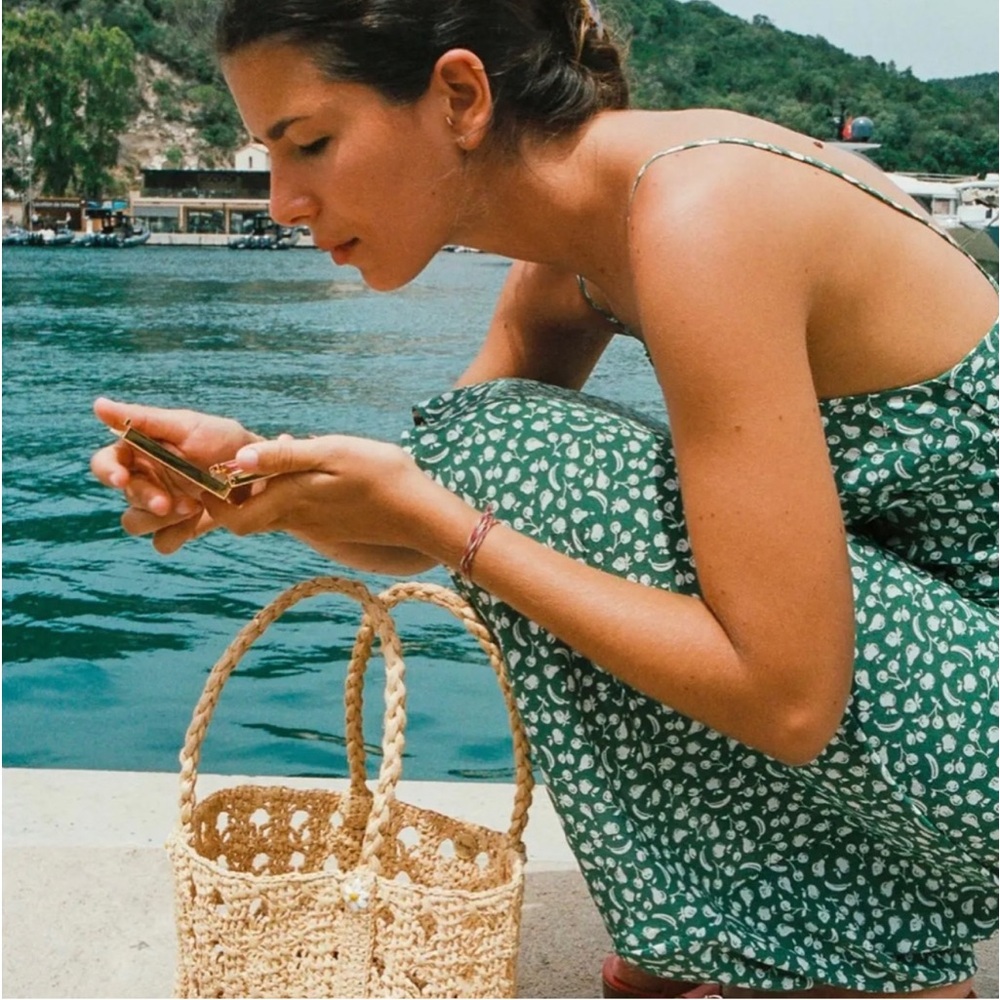 Rouje Leafy Green and White Midi Dress - Picture 5 of 13